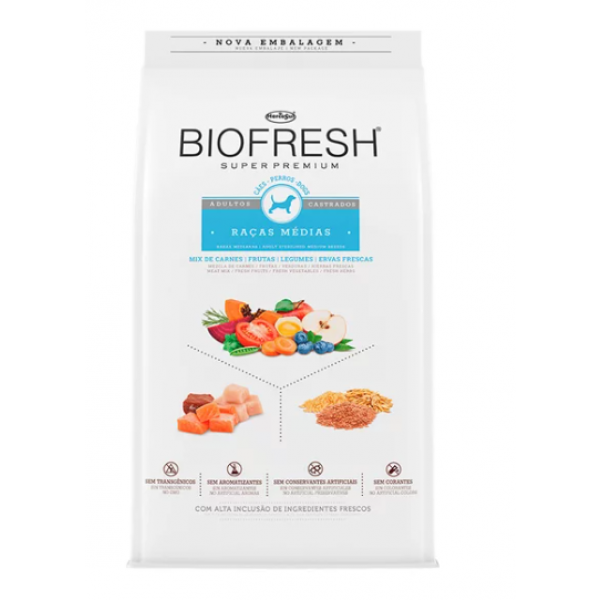 Ração Biofresh Cães Adultos Castrados Raças Médias 10,1Kg