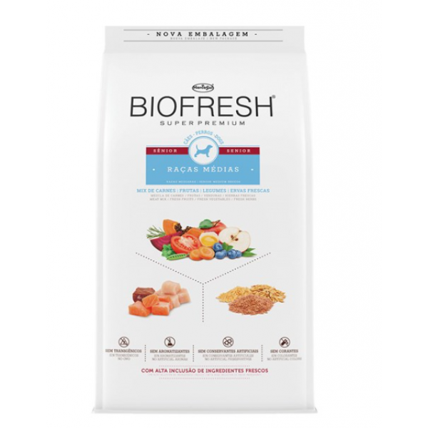 Ração Biofresh Cães Sênior Raças Médias 10,1 kg