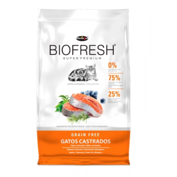 Ração Biofresh Gatos Castrados 7,5Kg