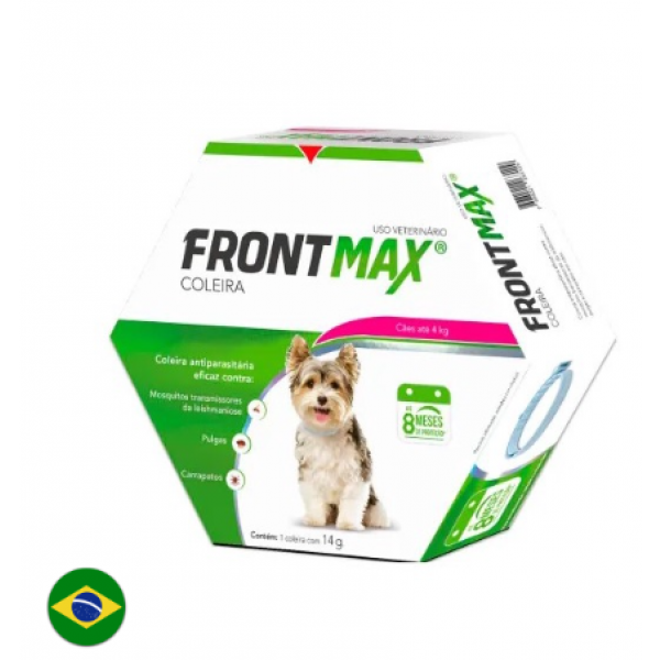 Coleira Antiparasitas FrontMax Cães Até 4Kg