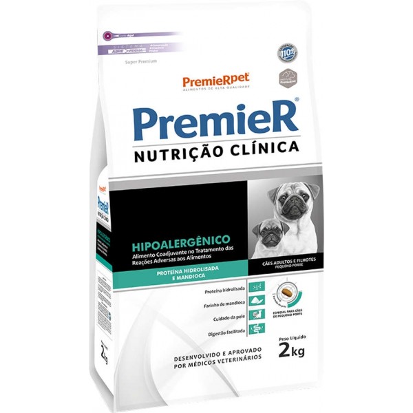 Ração Premier Nutrição Clínica Hipoalergênico para Cães Adultos Pequeno Porte