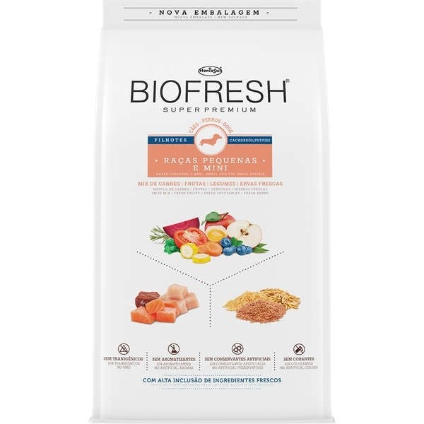Ração Biofresh Cães Filhotes Raças pequenas 10,1kg