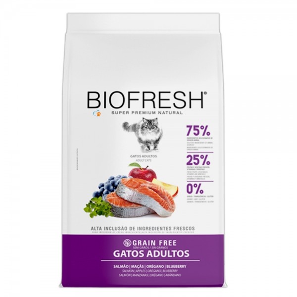 Racao Biofresh Super Premium Gatos Adultos Salmao 7,5kg