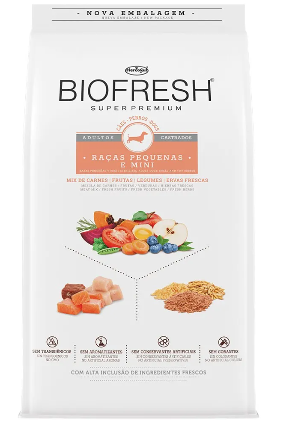 Biofresh Cães Castrados Raças Pequenas e Mini 10,1Kg