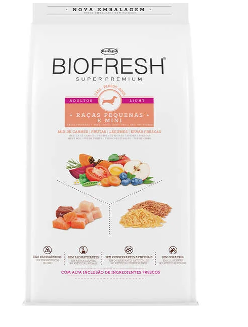 Ração Biofresh Cães Adultos Light Raças Pequenas e Mini 10,1kg