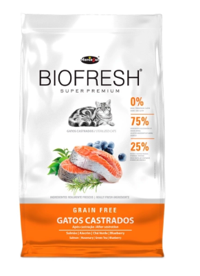 Ração Biofresh Gatos Castrados 7,5Kg