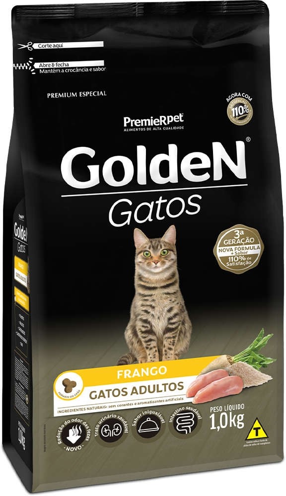 Ração Seca PremieR Pet Golden Gatos Adultos Frango