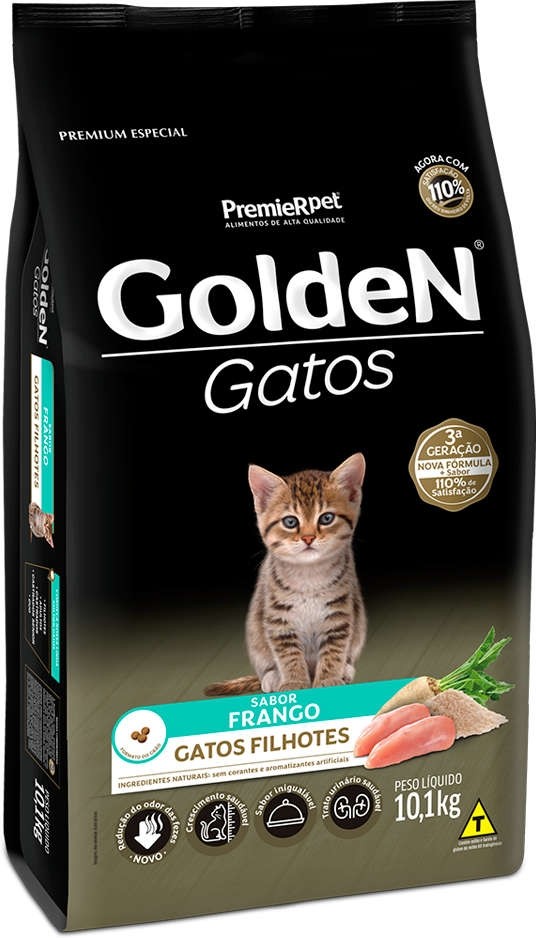 Ração Seca PremieR Pet Golden Gatos Filhotes Frango 10,1kg